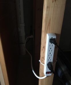 Belkin Power Strip Surge Protector - 6 AC Multiple Outlets, 2 ft Long Heavy Duty Metal Extension Cord for Home, Office, Travel, Computer Desktop & Phone Charging Brick - 200 Joules, White (2 Pack) 2-Pack 18 618IA12IsqL