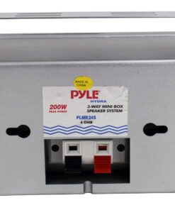 Pyle 3-Way Waterproof Marine Box Speakers - 3.5" 200 Watt Dual Indoor Outdoor Speaker System - Weatherproof/Waterproof Outdoor Speaker - Home, Boat, Pool, Patio Indoor Outdoor Use PLMR24S (Silver) Silver 19 618IOvmvNpL