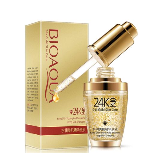 BIOAQUA 24K Gold Essence Collagen Skin Face Moisturizing Hyaluronic Acid Anti-Aging Mask Natural Extract