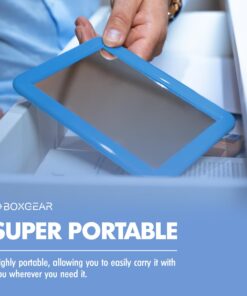 Boxgear Magnetic Locker Mirror - 5" x 7"- for School Locker, Bathroom, Household Refrigerator, Locker Accessory, Workshop Toolbox or Office Cabinet Blue 10 618IsqlPfZL