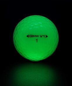 GlowGear Golf - GlowV1 Night Golf Balls with UV Flashlight, Glow in The Dark Golf Balls 2 Piece Construction with Tour Quality Compression Core, Urethane Skin, and Ultra Bright Glow 12 count 23 618JHFiv2cL