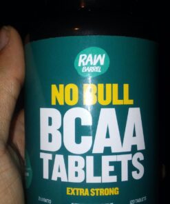 Raw Barrel BCAA Tablets - 120 Extra Strong 1000mg Pills - 2:1:1 Ratio Branched Chain Amino Acid Supplement - Non-GMO Natural Ingredients 33 618JxNYy mL