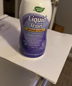 Nature's Way Liquid Iron, Provides Daily Value of Iron, Sugar Free, Berry Flavored, 16 Fl. Oz. 25 618MM1qsaCL