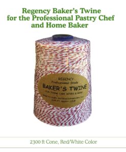 Regency Wraps Baker's Twine Cone, Colorful String for Tying Pastry Boxes, Wrapping Baked Goods, Gifts and DIY Crafts, 2,046 ft, Pack of 1, Red/White 2,300 ft (Pack of 1) 23 618MrDXtHHL