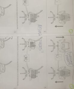 Office Chair Ergonomic Cheap Desk Chair Mesh Computer Chair Lumbar Support Modern Executive Adjustable Stool Rolling Swivel Chair for Back Pain (Black) Black 34 618NlhVx8TL