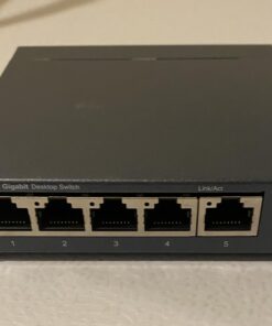 TP-Link TL-SG105, 5 Port Gigabit Unmanaged Ethernet Switch, Network Hub, Ethernet Splitter, Plug & Play, Fanless Metal Design, Shielded Ports, Traffic Optimization,Navy Blue 26 618NyrmBMFL