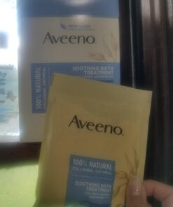 Aveeno Soothing Bath Soak for Eczema, Natural Colloidal Oatmeal, 8 ct. 1.50 Ounce (Pack of 8) 34 618O ttWwEL