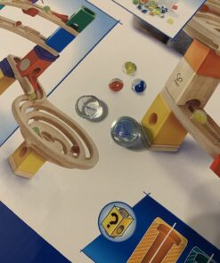 Hape Quadrilla Race to the Finish Marble Run Blocks, Multicolor , 13.8 x 3.1 x 14.2 inches 20 618OkuHSuWL