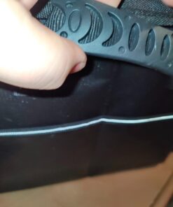 EXLIFBAG File Organizer, Fireproof File Box with Lids, Important Document Organizer Box with Lock, Portable File Folder Organizer with Handle Black 1 Layer 62 618QwlW7gL