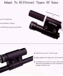 ADAFAZ Red/Green Sight Works for Bug & Fly Salt Gun 3.0/2.5/2.0, Fits Bug Salt Gun/Airsoft BB Pump Add-On Accessories Red Sight 19 618RO6WdvvL