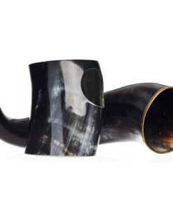 AleHorn Viking Horn Mug with Stand | Viking Drinking Horn Mug, Viking Cup | Handcrafted Tankard Mug, Viking Beer Mug | Viking Drinking Cup | Viking Mugs | Horn Cup - Viking Mug | Polished 20 oz XL - 20oz 27 618SDBUKweL