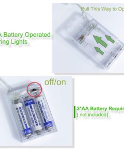 ANJAYLIA 16.5Ft 50 LED Fairy Lights Battery Operated String Lights for Party Home Wedding Festival Decoration, Warm White 22 618T 56YxeL