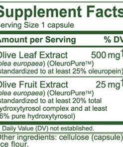 Island Nutrition, Olive Leaf Extract Capsules – 25% Oleuropein (40% Total Polyphenols), Plus 20% Hydroxytyrosol Complex – 100% Grown & Extracted in Spain (90 caps), Real European Olive Leaf Extract 17 618UBC2WPL
