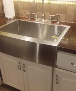 Kraus KHF200-30 Standart PRO Kitchen Stainless Steel Sink, 30 Inch Round Apron Single Bowl Rounded Apronfront 51 618X1atRMPL