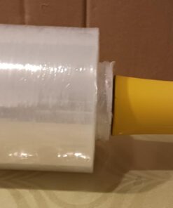 DIVISIONAL Mini Stretch Wrap Roll with Handle 5in x 1000ft Clear 80 Gauge Plastic Wrap Self Adhering Wrapping Moving Shipping Packaging Stretch Film Pallet Film 1 33 618aJ0bTmL
