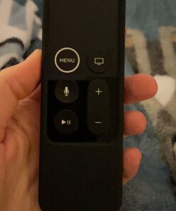 Fintie Protective Case for Apple TV 4K/ HD Siri Remote (1st Gen) - Honey Comb Lightweight Anti Slip Shockproof Silicone Cover for Apple TV 4K 5th 4th Gen Siri Remote Controller, Black 38 618bqiVY4kL