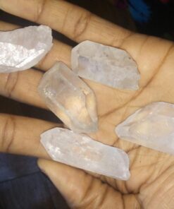 JIC Gem 1 Lb Natural Clear Quartz Crystals Points Bulk Stones and Crystals High Energy Raw White Quartz Crystals Healing Rough Stones Natural Quartz Cluster with Box 1LB 56 618czOzf79L