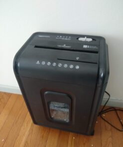 Amazon Basics 8 Sheet High Security Micro Cut Shredder with Pullout Basket, Black 43 618dQK2XKL