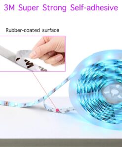 dalattin 65.6ft Led Lights for Bedroom Led Strip Lights Color Changing Lights with 44 Keys Remote,2 Rolls of 32.8ft 19 618dyHc5YL