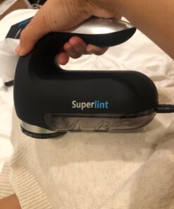 SUPER LINT Best Rated Electric Sweater Shaver Best Fuzz Pill Bobble Remover for Fabric Fleece Curtains Clothes, Black & Silver Batteries or A/C adapter 58 618dzwrgZvL