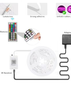 KSIPZE 100ft Led Strip Lights RGB Music Sync Color Changing,Bluetooth Led Lights with Smart App Control Remote,Led Lights for Bedroom Room Lighting Flexible Home Décor 26 618fZsozzML
