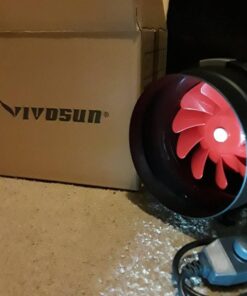 VIVOSUN Ventilation Kit 6 Inch 390 CFM Inline Duct Fan with 6" x 16"Carbon Filter Odor Control System with Australia Virgin Charcoal for Grow Tent Ventilation R6 w/ Carbon Filter 50 618gW2R1XaL