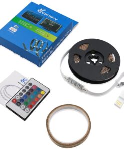 Vansky LED Strip Lights, Bias Lighting Strip for TV USB Powered for 40-60 Inch Flat Screen TV, Desktop PC - 16 Multi Colors (Reduce Eye Fatigue and Increase Image Clarity)-Waterpoof 29 618gjI1CFuL