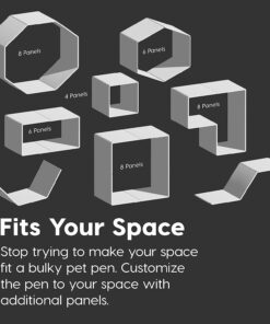 IRIS USA 24-inch Exercise 4-Panel Pet Playpen with Door, White 4 Panel w/ door 29 618hVzNdDdL