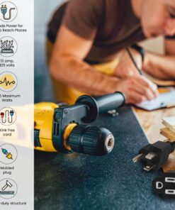 Go Green Power Inc. GG-13725BK 16/3 Heavy Duty Extension Cord, Outdoor Extension Cord, Black, 25 ft 14 618huebMi6L