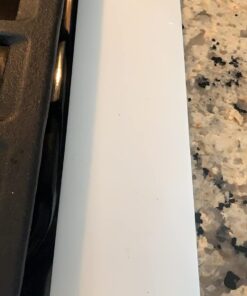 Kitchen Silicone Stove Counter Gap Cover - Flexible Easy Clean Heat Resistant Wide & Long Gap Cap Fillers, Seals Spills Between Appliances, Furniture, Stovetop, Oven, Washer & Dryer, Set of 2 (White) 21'', White 34 618hzXKKGXL