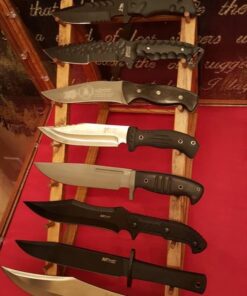 MTech USA – Fixed Blade Knife – Black Stainless Steel Blade with Black Carved G10 Handle, Full Tang, Includes 1680D Nylon Sheath - Hunting, Camping, Survival, Tactical, EDC – MT-20-39 53 618i0BrqeQL