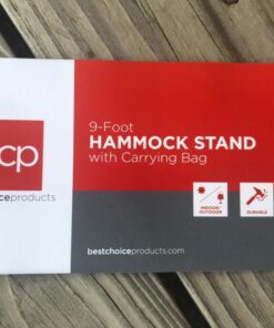 Best Choice Products Portable Heavy-Duty 9ft Steel Hammock Stand w/Built-in Wheel, Carrying Case, Weather-Resistant Finish, 450lb Capacity 41 618koGo7THL