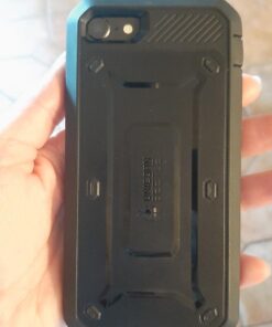 SUPCASE Unicorn Beetle Pro Series Case Designed for iPhone 7 / 8 / iPhone SE 2 (2020) / iPhone SE 3 (2022), Full-body Rugged Holster Case with Built-in Screen Protector (Black) Black/Black 26 618kpQmPOEL