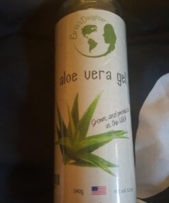 Earth's Daughter Organic Aloe Vera Gel from 100% Pure and Natural Cold Pressed Aloe – Moisturizes - Great for Face - Hair- Sunburn - Aftershave - Bug Bites - 12 oz. 32 618lBPGyRNL