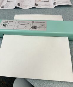 Phomemo M08F Portable Printer, 8.5'' x 11'' US Letter Mobile Compact Printer, Bluetooth Thermal Printer for Study, DIY Creation, Travel, List, Home, Gift, School, Office, Cyan Green & White 53 618ljX8jobL