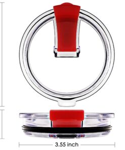 30 oz Tumbler Lids, Fits for YETI Rambler, Ozark Trail, Old Style Rtic and More, SENHAI 3 Pack Spill-proof Splash Resistant Lids Covers for Tumblers Cups 41 618m4MfxwL