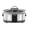 Crock-Pot 6 Quart Programmable Slow Cooker and Food Warmer Works with Alexa, Stainless Steel (2139005) Programmable Stainless Steel 48 618o36QKqL