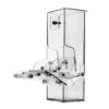 No Split Bird Seed Feeder for Cage,Parrot Automatic Foraging Systems Food Feeding Station with Perch,Heavty Acrylic,One-Step Moulding 42 618oehVTs4L