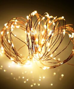Ariceleo Led Fairy Lights Battery Operated, 1 Pack Mini Battery Powered Copper Wire Starry Fairy Lights for Bedroom, Christmas, Parties, Wedding, Centerpiece, Decoration (5m/16ft Warm White) 20 618rb1ndEuL