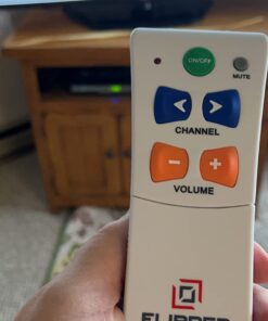 Flipper Big Button Universal TV Remote - Seniors, Elderly - Simple, Works TV & Cable - Favorite Channels - Learning - Supports IR Devices 31 618t5z0KW3L