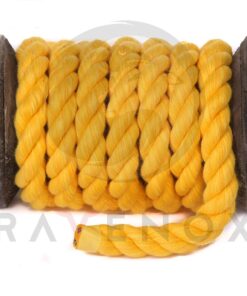 Alternative view of Ravenox Natural Twisted Cotton Rope | Made in The USA | Strong Triple-Strand Cordage for Sports, Décor, Pet Toys, Crafts, Macramé & Indoor Outdoor Use| by The Foot & Diameter (Multiple Color) Gold 1/2 Inch x 10 Feet