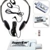 SuperEar Personal Sound Amplifier Model SE5000 (PSAP), 50dB Gain, Hand Held Pocket Size Audio Amplifier with Headphones, EarBuds, Tactile On/Off Volume Control for Adults, Audiologists, and Seniors 19 618vKrp5mvL