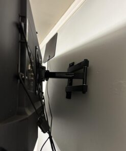 PERLESMITH Full Motion TV Wall Mount for 26-60 Inch TVs, UL-Listed TV Mount with Articulating Arms Swivels Tilt Extension - Wall Mount TV Brackets VESA 400x400 Fits LED LCD OLED 4K TVs Up to 70 lbs 40 618vwQgH1GL