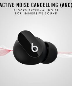 Beats Studio Buds - True Wireless Noise Cancelling Earbuds - Compatible with Apple & Android, Built-in Microphone, IPX4 Rating, Sweat Resistant Earphones, Class 1 Bluetooth Headphones - Black Without AppleCare+ 29 618wL2LMGMS
