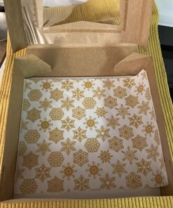 MT Products Kraft Pie Boxes with Window - Size of 9" x 9" x 2.5" - (15 Pieces) Pastry Boxes - Auto Pop-Up Bakery Boxes with Window - Keep Donuts, Cookies, Muffins Safe - Made in the USA 25 618x0QpzaEL