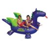 SWIMLINE Original Giant Ride On Inflatable Pool Float Lounge Series | Floaties W/Stable Legs Wings Large Rideable Blow Up Summer Beach Swimming Party Big Raft Tube Decoration Tan Toys for Kids Adults Sea Dragon