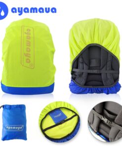 ayamaya Backpack Rain Cover Waterproof Rainproof for (30-65L), Ultralight Outdoor Backpack Pack Covers Compact Portable Water Proof Raincover for Backpacking Hiking Camping Traveling Cycling Green 30-40L 16 618yhi3NuXL