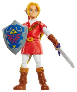 Alternative view of World of Nintendo, Legend of Zelda: Ocarina of Time Link in Goron Tunic Action Figure, 4 Inches