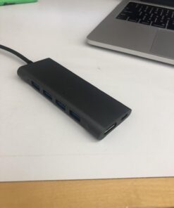 LENTION USB-C Multi-Port Hub with 4K HDMI Output, 100W PD, 4 USB 3.0 5Gbps Compatible 2023-2016 MacBook Pro, New Mac Air & Surface, Chromebook, iPhone 15, More, Stable Driver Adapter (C35, Space Gray) 29 6190muHy4aL