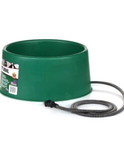 Alternative view of Farm Innovators P-60 1.5 Gallon 60 Watt Electric Powered Heated Pet Water Bowl with Thermostatic Control and Anti Chew Cord, Green Single